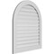 Ekena Millwork Round Top Surface Mount PVC Gable Vent: Functional, w/ 3-1/2"W x 1"P Standard Frame, 34"W x 40"H GVPRT34X4001SF - alternate 3